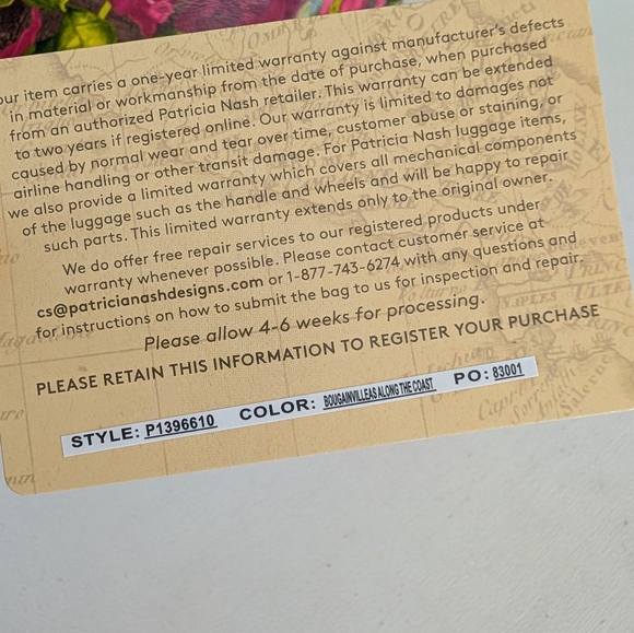 Floral Pink and Brown Women's Bag Set - Picture 7 of 8